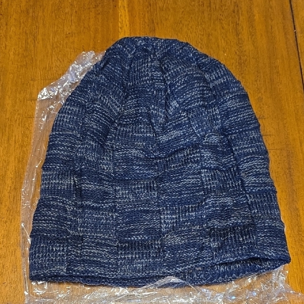 Blue Knit Beanie